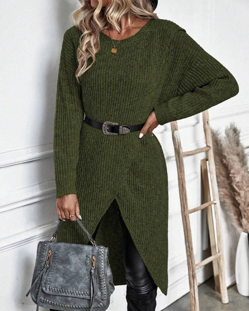 Zofia™ - Elegancki Długi Sweter Bawełniany