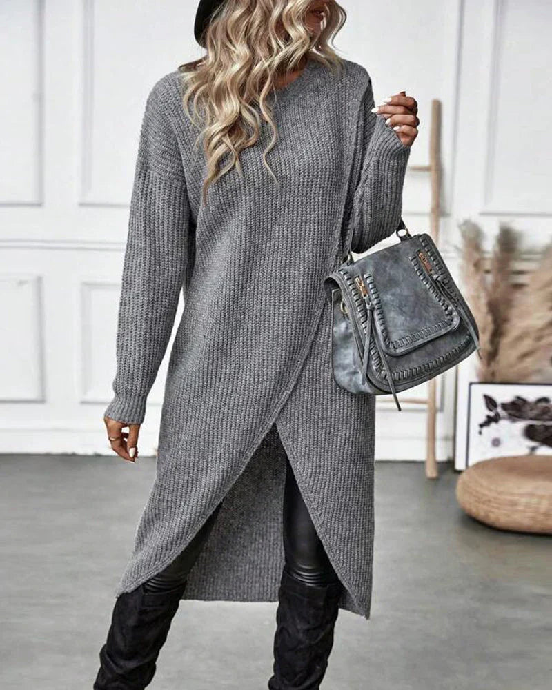 Zofia™ - Elegancki Długi Sweter Bawełniany