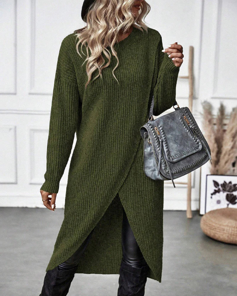Zofia™ - Elegancki Długi Sweter Bawełniany