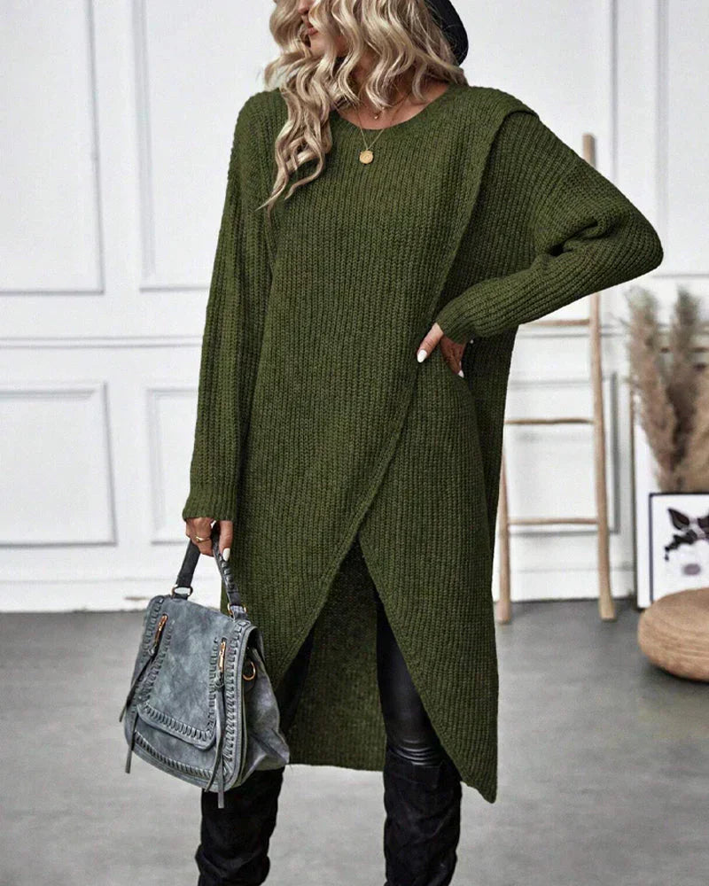 Zofia™ - Elegancki Długi Sweter Bawełniany