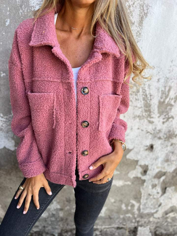 Renata™ - Elegancki Płaszcz Wełniany z Klapami