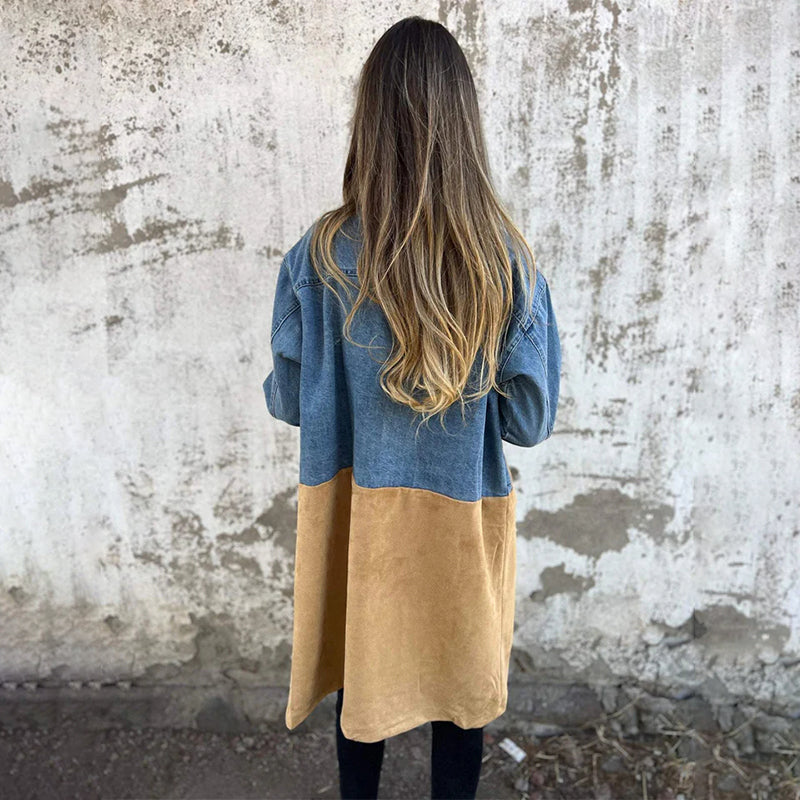 Natalia™ - Elegancki i Uniwersalny Trench Denim
