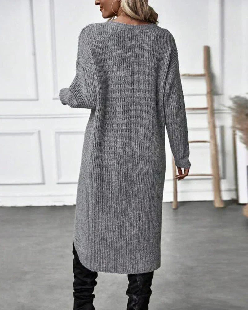 Zofia™ - Elegancki Długi Sweter Bawełniany