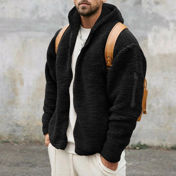 Michał™ - Męska Kurtka z Fleece Wełnianym