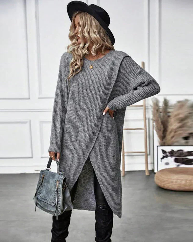 Zofia™ - Elegancki Długi Sweter Bawełniany
