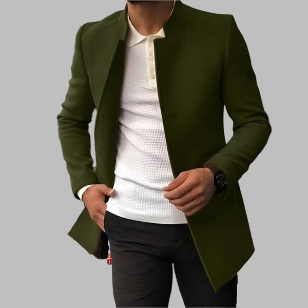 Mateusz™ - Elegancki Męski Płaszcz z Wełny