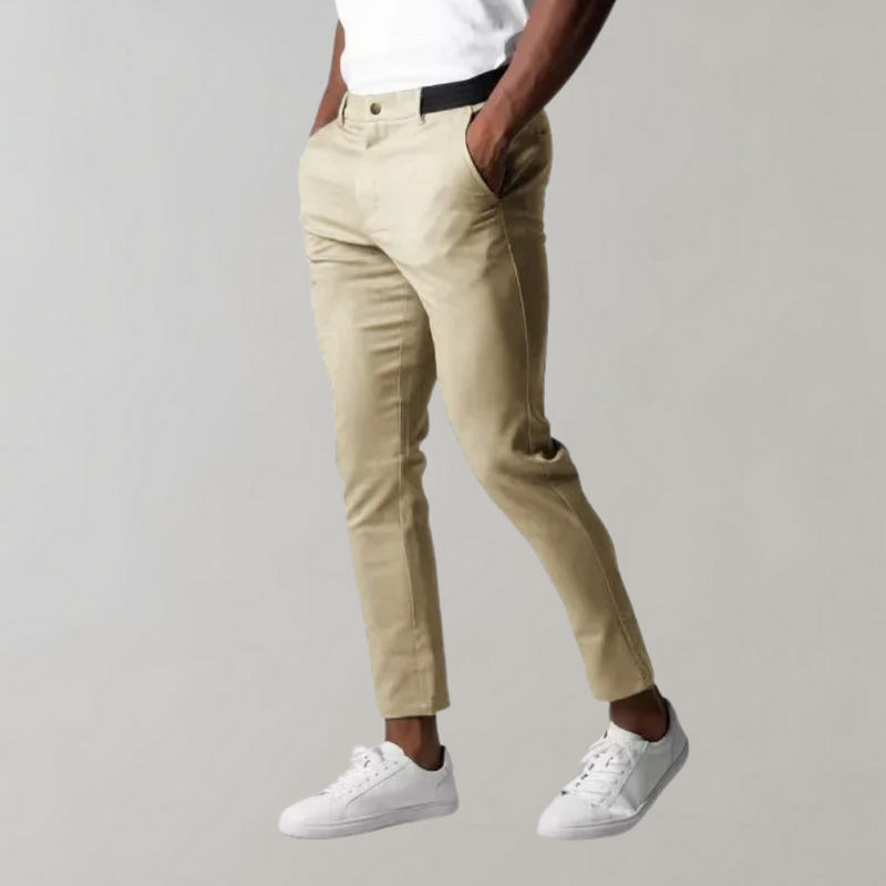 Tymon - Stylowe spodnie Leonardo Chino dla mężczyzn - wygoda i elegancja w jednym!