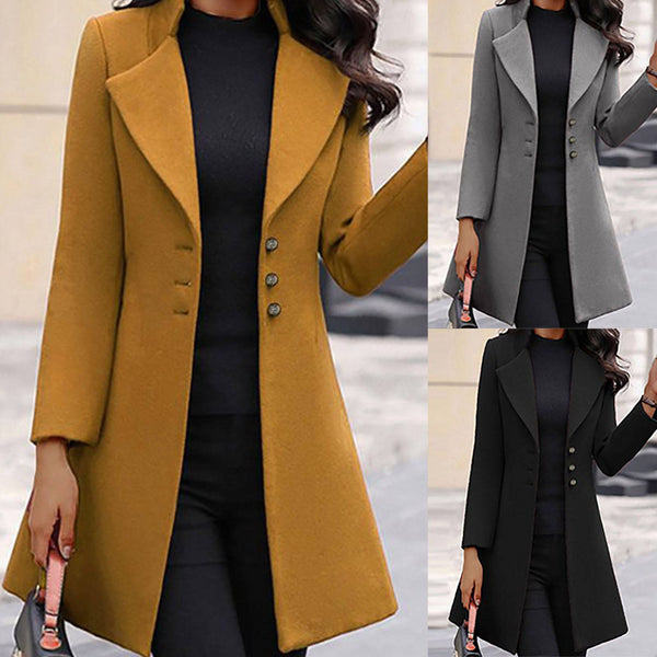 Monika™ - Elegancki Płaszcz z Wełny Prestige