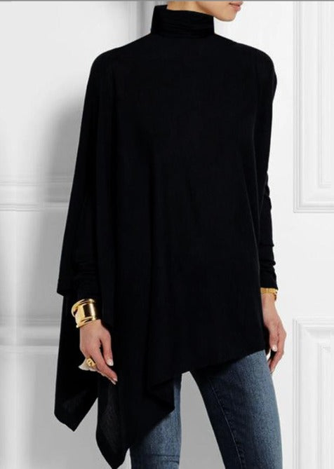 Natalia™ - Asymetryczny i Elegancki Top Fleece dla Kobiet