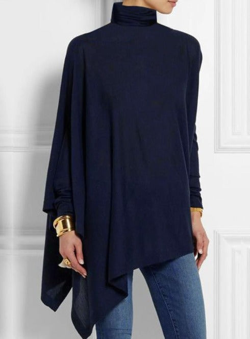 Natalia™ - Asymetryczny i Elegancki Top Fleece dla Kobiet