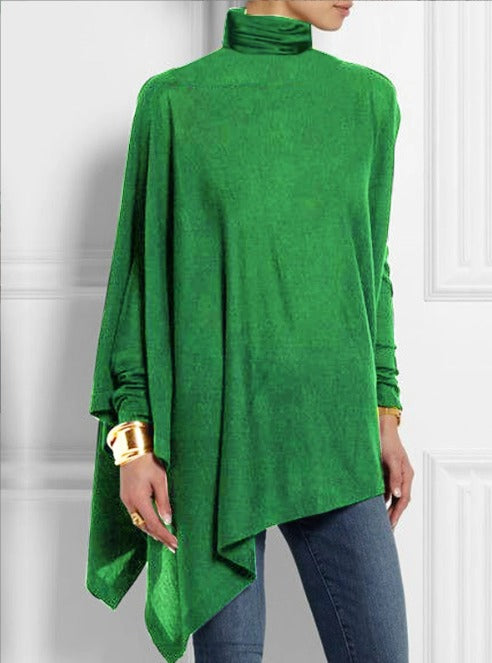 Natalia™ - Asymetryczny i Elegancki Top Fleece dla Kobiet