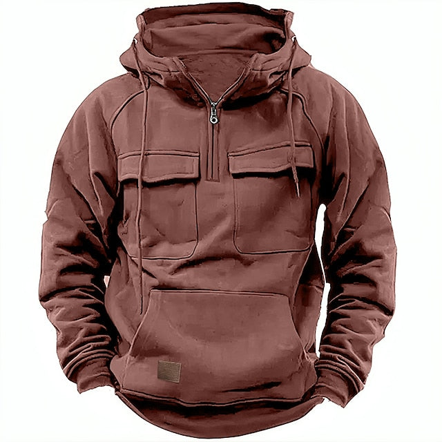Tomasz™ - Miękka Wełniana Zimowa Bluza z Zipperem
