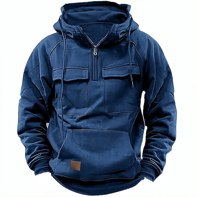 Tomasz™ - Miękka Wełniana Zimowa Bluza z Zipperem
