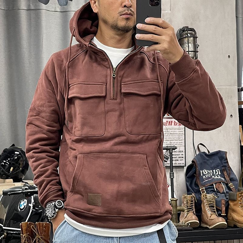 Tomasz™ - Miękka Wełniana Zimowa Bluza z Zipperem